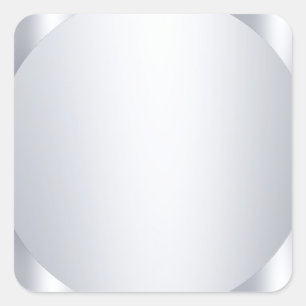 Custom Silver Look Glamourous Blank Template Square Sticker