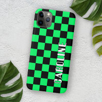 Custom Simple Abstract Geometric Check Mosaic Art