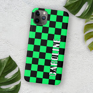 Custom Simple Abstract Geometric Check Mosaic Art iPhone 11 Pro Max Case