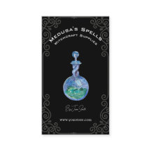 Custom Simple Black Witchcraft Spell Bottle 