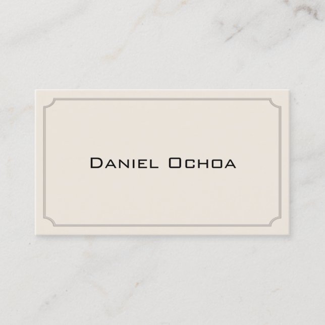 CUSTOM Simple Border Business Card (Front)