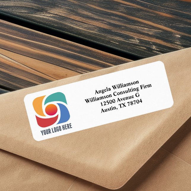 Custom Simple Business Logo Company Return Address Label (Creator Uploaded)