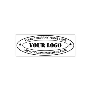 Custom Simple Business Logo Oval Professional - Self-inking Stamp