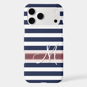 Custom Simple Classic Blue White Striped Pattern