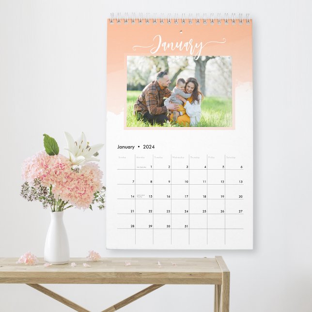 Custom simple family photo 2025 calendar (Creator Uploaded)