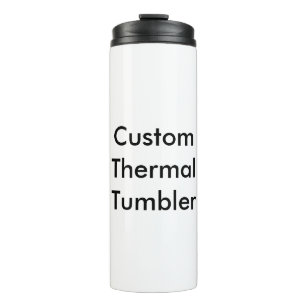 Custom Simple Family Photo Collage Thermal Tumbler