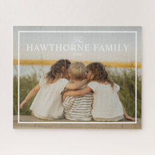Custom Simple Family Photo Jigsaw Puzzle