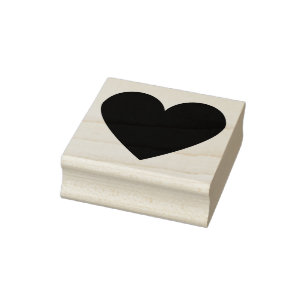 Custom Simple Heart Rubber Stamp