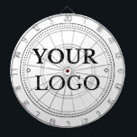 Custom Simple Logo Business Promotional Dartboard<br><div class="desc">Personalise this ping pong paddle with your professional business logo. Grow your business and add this branded dart board to your promotional materials. Easy to customise. Matching products available.</div>