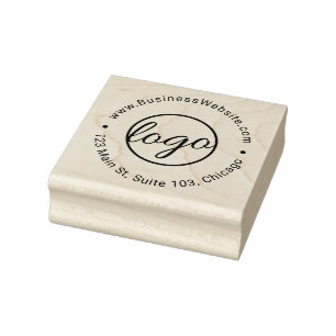 Custom Simple Logo Business Rubber Stamp
