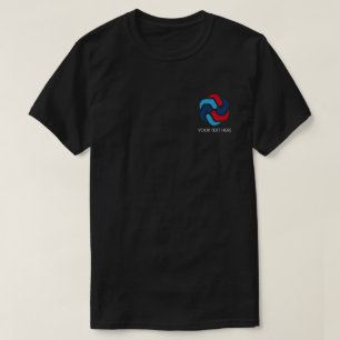 Custom Simple Logo & Text Business  T-Shirt