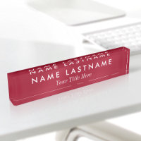 Custom Simple Modern Burgundy Red Stylish Title