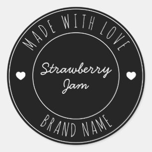 Custom Simple Modern Jam Canning Labels