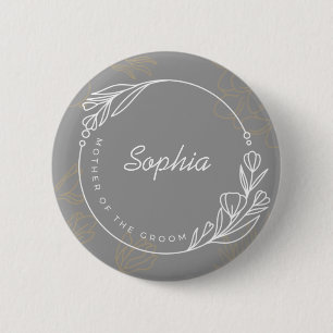 Custom Simple Mother of the Groom Button