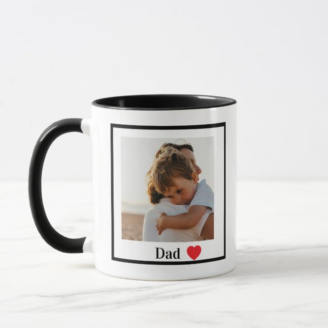 Custom Simple Photo Dad Mug (Left)