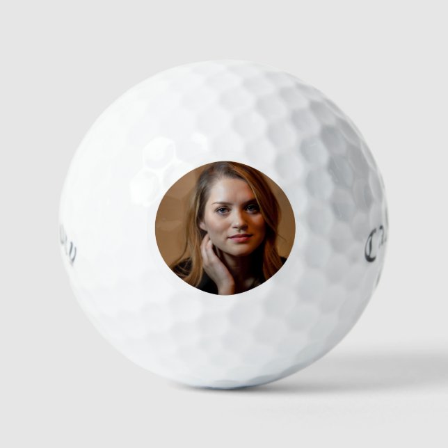 Custom Simple Photo Golf Balls (Front)