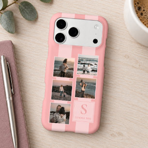 Custom Simple Photos On Dusty Coral Red Blush Pink