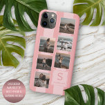 Custom Simple Photos On Dusty Coral Red Blush Pink iPhone 11 Pro Max Case<br><div class="desc">Contemporary 6 photo collage design. With room to personalise and customise with name, monogram or initials, and six photographs of your choice. Very pretty gift for Mother's Day Or Valentine's Day. Beautiful, modern and cool cover for the trend-savvy and art-loving hip trendsetter, artsy motif lover who wants to protect their...</div>