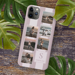 Custom Simple Photos On Pastel Blush Mauve Pink