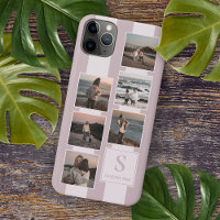 Custom Simple Photos On Pastel Mauve Taupe Pink