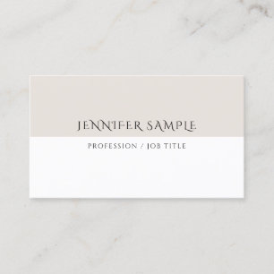 Custom Simple Template Elegant Minimalist Modern Business Card