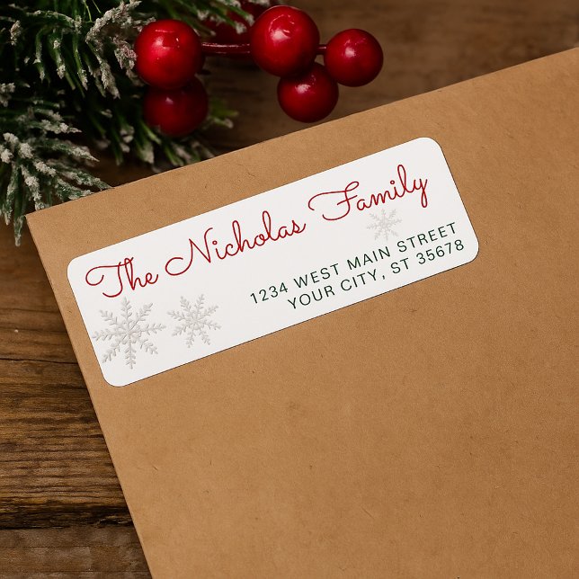 Custom Simply Stylish Typography Return Address Label (Creator Uploaded)