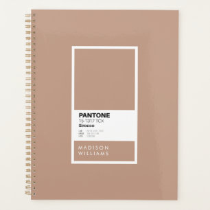Custom Sirocco Notebook Personalised Warm Beige Planner