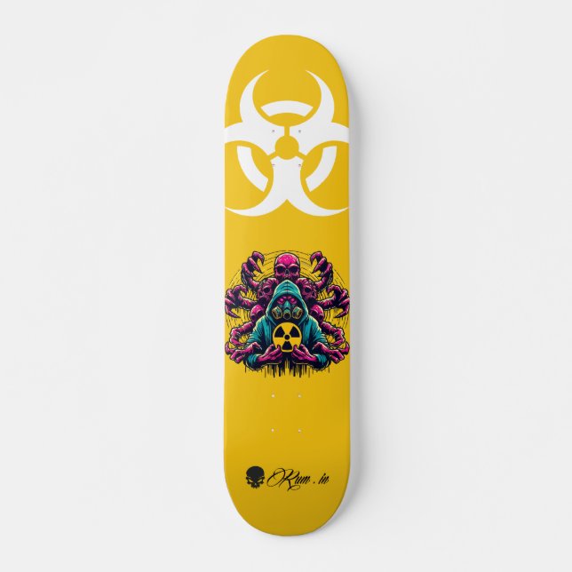 Custom Skateboard Deck - "Mutant Biohazard" (Front)