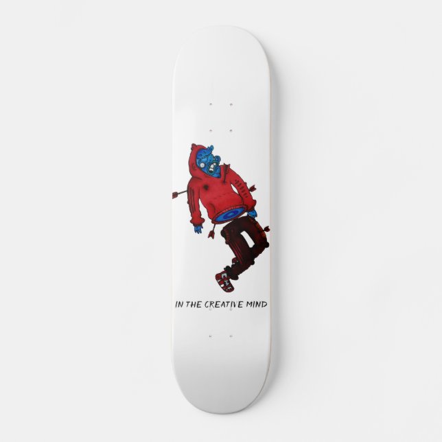 custom skateboard deck with an original design (Front)