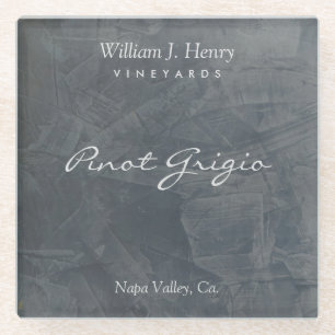 Custom Slate Glass Wine Coaster Artisan Decor