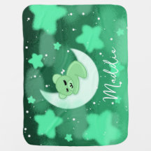 Custom Sleeping Bear Baby Blanket