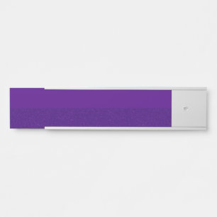 Custom Sliding Two-Tone Purple Magnetic Name Plate