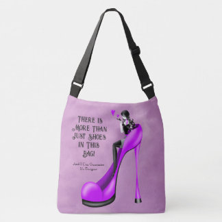 Custom Slogan Fashionable Lady in Stiletto Crossbody Bag