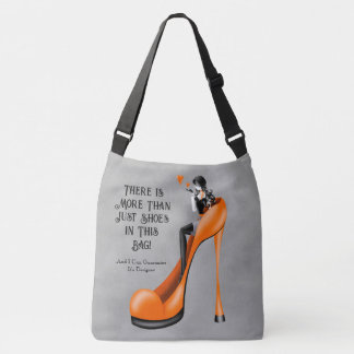 Custom Slogan Fashionable Lady in Stiletto Crossbody Bag