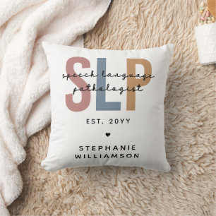 Custom SLP Speech Language Pathologist Cushion
