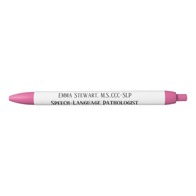 Custom SLP (Speech language pathologist) pen (Front)