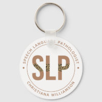 Custom SLP Speech Pathologist Leopard Print Gifts
