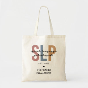 Custom SLP Speech Pathologist Speech Therapist Tote Bag