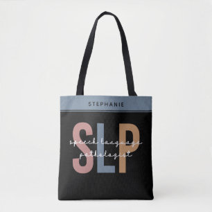 Custom SLP Speech Pathologist Speech Therapist Tote Bag