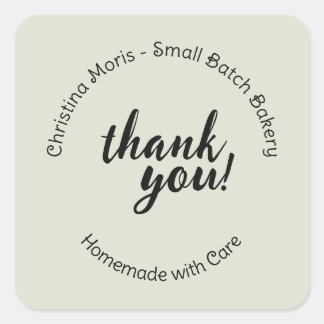 Custom Small Batch Bakery Homemade Round Sticker