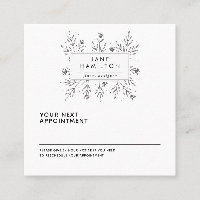 Custom Small Business Supplies Appointment Card (Front)