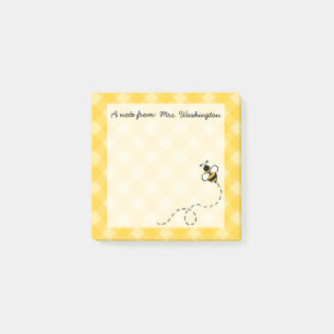 Custom Small Honey Bee Gift Post It Notes