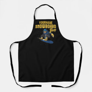Custom Snow Boarder Snowboarding Shop Big Air  Apron