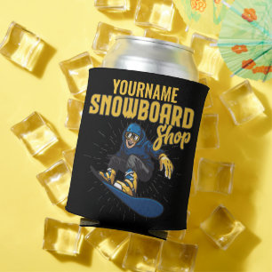 Custom Snow Boarder Snowboarding Shop Big Air Can Cooler