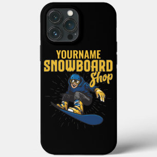Custom Snow Boarder Snowboarding Shop Big Air  iPhone 13 Pro Max Case