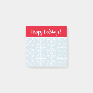 Custom snowflake print Christmas Holiday gift Post-it Notes