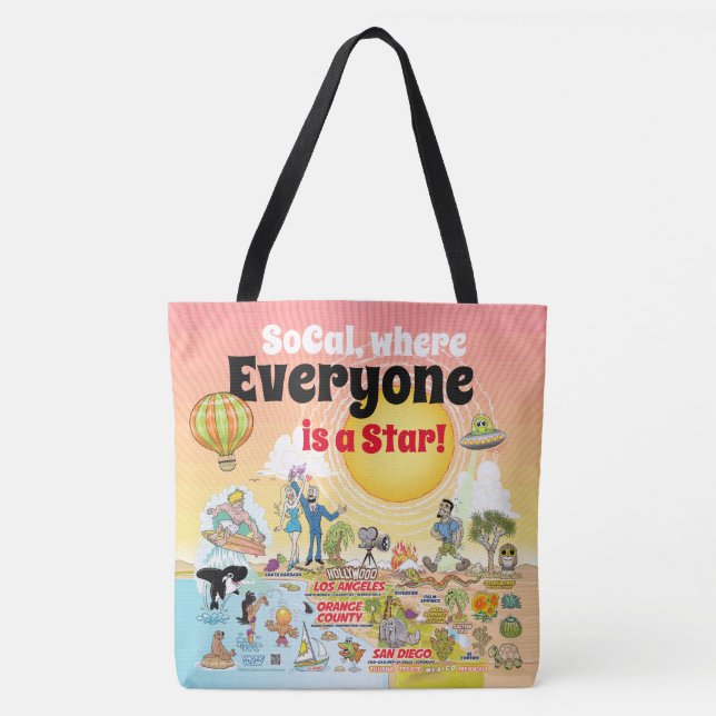 Custom SoCal Tote Bag (Front)
