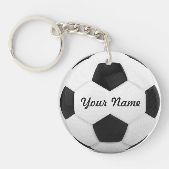 Custom Soccer Ball Key Ring (Front)