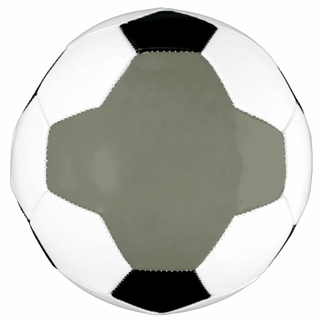 Custom Soccer Ball with Moss Green Centre (Front)