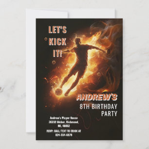 Custom Soccer birthday Invitation